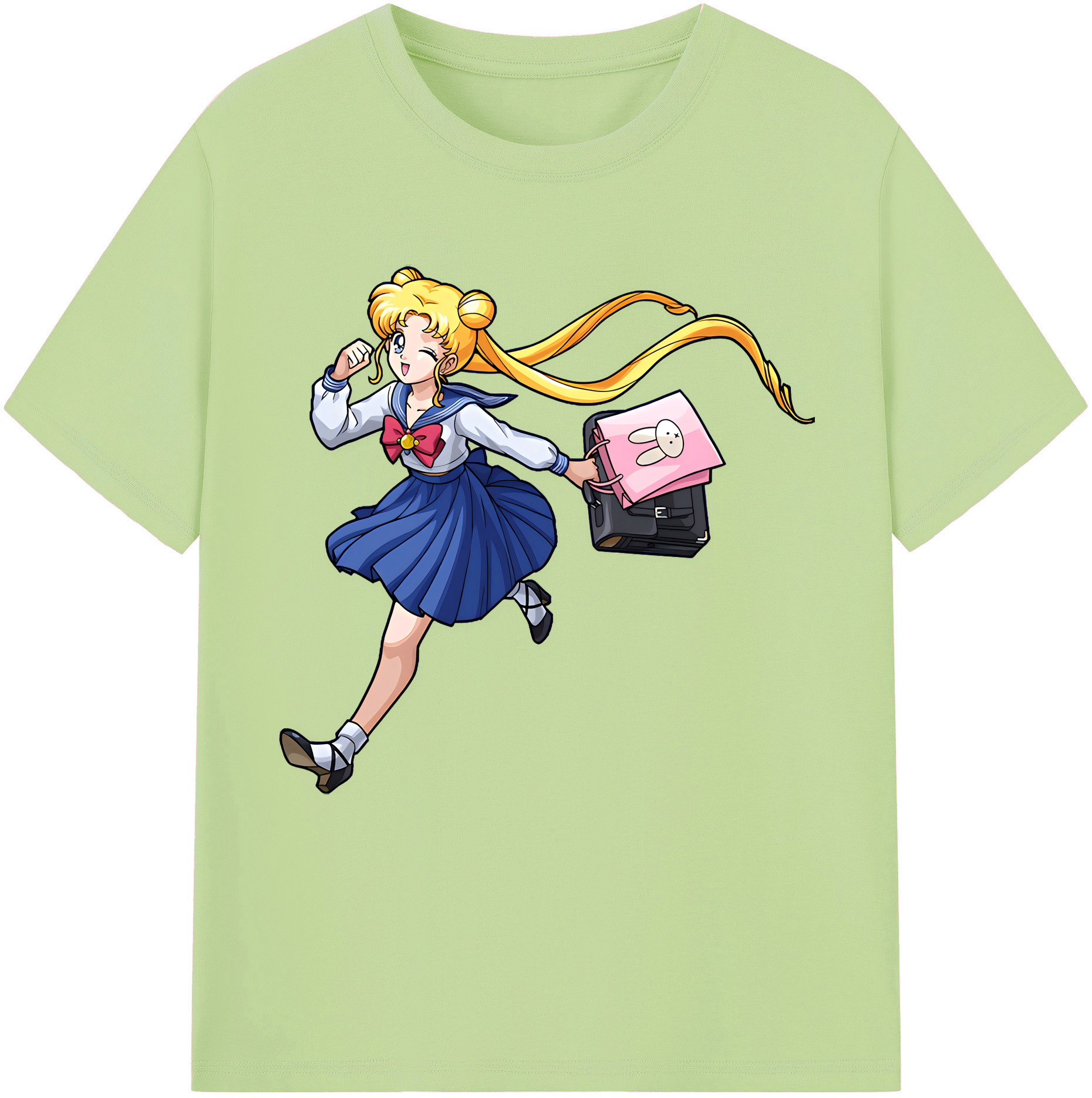 （画像用） 美少女戦士セーラームーン 愛野 美奈子 あいの みなこ Sailor Moon Aino Minako 綿100％半袖Tシャツ（フロントプリント）